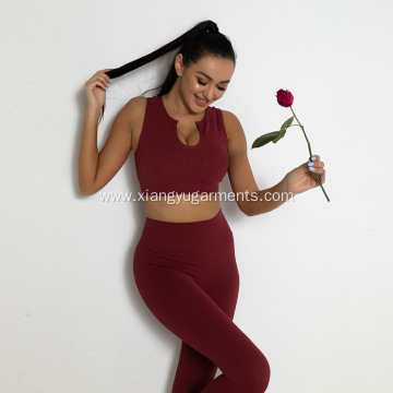 Women's sexy tight yoga suit set